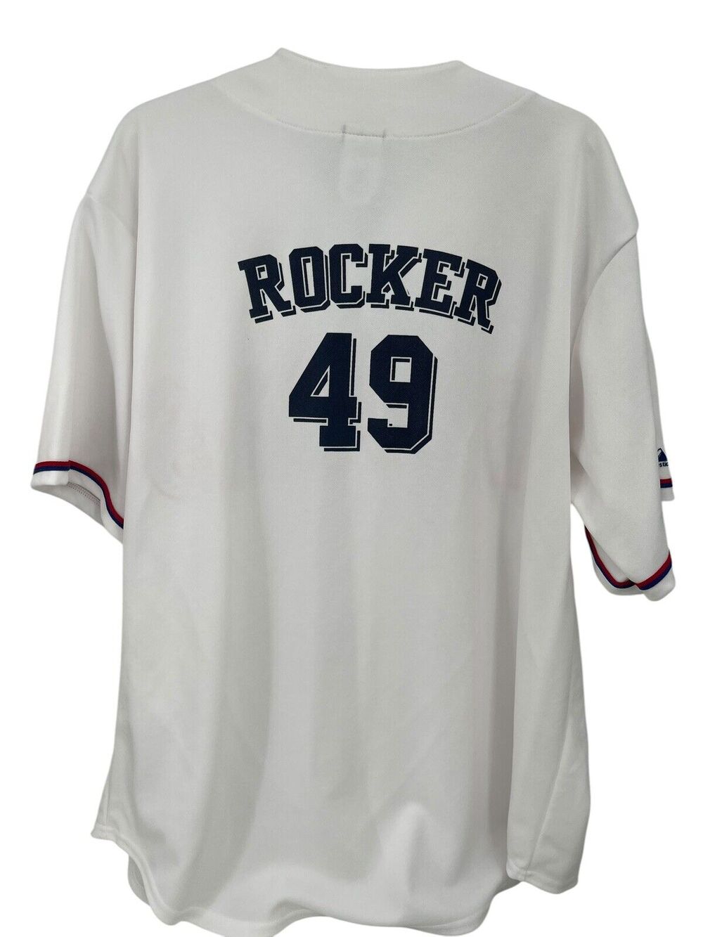 Majestic John Rocker Texas Rangers Baseball Jersey Made In USA Size XL